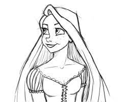 Download mewarnai gambar princess sofia via gambarcoloring.website. Gambar Rapunzel Hitam Putih Clip Art Library
