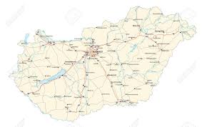Karte Von Ungarn Detaillierte Strassen Mit Majorcities Flussen Und Seen Lizenzfrei Nutzbare Vektorgrafiken Clip Arts Illustrationen Image 56478284