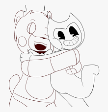 Coloring images of bendy and the ink machine, get ready to plunge into the world of horror and to meet the main character, alice angel, boris the wolf and many other characters. Freddy And Bendy Coloring Page Coloring Pages Bendy And The Ink Machine Hd Png Download Transparent Png Image Pngitem
