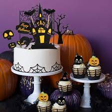 Amazon Com Juego De 38 Decoraciones Para Tartas De Halloween Con Diseno De Casa Encantada Para Decoracion De Pasteles De Halloween Mago Mago Mago Decoracion De Pasteles Fantasma Calabaza Decoracion Para Mago Fiesta