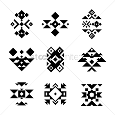 Download Set Of Aztec Design Icons Vector Image 2005897 Stockunlimited