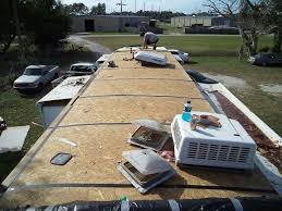 Full Plywood Replacement Rv Roof Repair Camper Repair Diy Camper Remodel