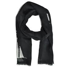 Dior Scarf Black Design Modal Cashmere Shawl Final Sale Como Milano