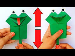 Origami Paper Frog How To Make Paper Frog Moving Paper Toys Origami Animals Easy Paper Cra In 2020 Paper Crafts Diy Kids Easy Origami Animals Easy Paper Crafts