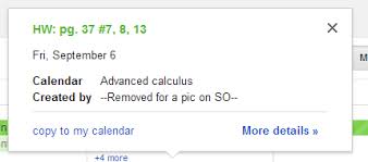 Can I Hide Events On Google Calendar Web Applications Stack Exchange