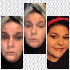 My daughters look for the day. Miss Asia did this all by herself. (I dont  let her use foundation or bronzer yet)