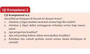 Kunci jawaban uji kompetensi bab 5 ipa kelas 8 revisi 2021. Jawaban Uji Kompetensi 2 2 Halaman 61 Ppkn Kelas 7 Norma Dan Keadilan Belajar 90 Belajar Wirausaha