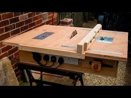 Homemade Table Saw With Built In Router And Inverted Jigsaw 3 In 1 Youtube In 2020 Diy Table Saw Homemade Tables Jigsaw Table