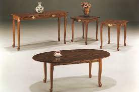 Antique burr walnut coffee table. 3 Pc Queen Anne Coffee End Table Set Oak Walmart Com Walmart Com