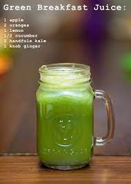 Breakfast Juice Apple Orange Lemon Cucumber Kale Ginger Juicingdetoxcleansefatflush Jus Detoks Smoothie Sehat Resep Smoothie Sehat