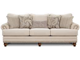 Fusion Furniture 2820 2820 Kpcarys Doe Cary S Doe Traditional Sofa With Nailhead Trim Great American Hom Fusion Furniture Traditional Sofa Southern Furniture