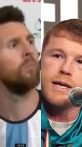 Oh snap it’s getting real! Who would win in a boxing match or a soccer  match?, ., Would you watch a 50/50 half boxing match half soccer match  between @canelo vs. @leomessi?, ., ., #canelovsmessi ...