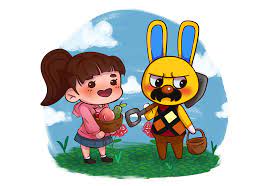 Animal crossing, nintendo, animal, cute. Finished Up This Piece For U Weirdlymii Mayor Elyse With Gaston Animalcrossing
