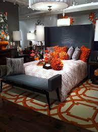Burnt orange and grey bedroom ideas. Orange And Grey Room Decor Novocom Top