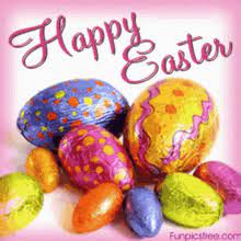 Happy dog distributes easter eggs. Happy Easter Gifs Tenor