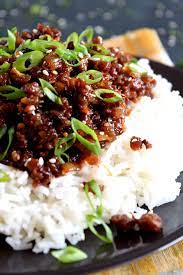 Korean Vegetarian Beef Lord Byron S Kitchen Have Mercy If You Make Nothing Else Make This With Gardein Be Vegan Ground Beef Gardein Recipes Vegan Beef