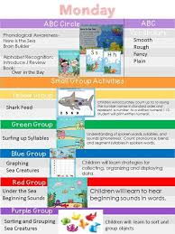 Down By The Bay Week 1 Sea Life Theme Alphabet Recognition Preschool Art Projects
