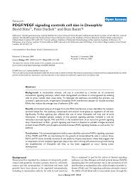 Animal cell controls cell reproduction. Pdf Pdgf Vegf Signaling Controls Cell Size In Drosophila