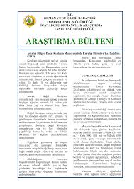Yapılan i̇şin metrekaresi / diğer. Arastirma Bulteni Orman Genel Mudurlugu