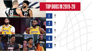 The regular season began on october 22, 2019, and originally was supposed to end on april 15, 2020. Who Are The Best Duos In The Nba Ranking The Top 15 Duos For The 2019 20 Season Nba Com Canada The Official Site Of The Nba