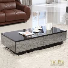 A glass coffee table makes for an elegant, subtle addition to the room, while a coffee table with storage is perfect for creating space for a striking centerpiece. Stylish Black Mirror Effect Glass Living Room Coffee Table Storage Can Be Delivered Free Installation Package Logistics Table Alarm Table Wirelogistic Factory Aliexpress