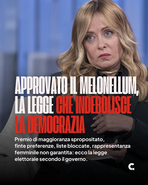 La nuova legge elettorale voluta strenuamente dalla premier Meloni è stata  approvata definitivamente dal Parlamento. Ma quel che contiene ne mette in  forte dubbio la costituzionalità. “La forzatura