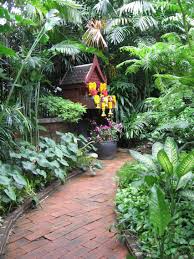 Bangkok Thailand Jim Thompson House Garden Small Tropical Gardens Tropical Garden Tropical Landscaping