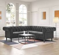 Amazon.com: MGH Sofá modular de terciopelo, sofá esquinero ...