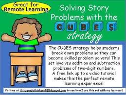 Use The Cubes Approach To Help Students Break Down A Word Problem Each Letter In The Word Cube Math Problem Solving Problem Solving Strategies Problem Solving