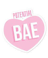 Potential Bae Pink Pastel Kawaii Sticker Pastel Aesthetic Pastel Pink Aesthetic Aesthetic Stickers