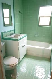 retro bathrooms, green bathroom