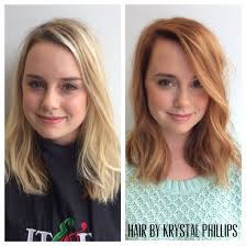 Before And After From Light Blonde To Strawberry Blonde Transformations At Dyer And Posta Salon Strawberry Blonde Hair Color Hair Styles Pinterest Hair
