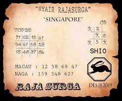 Syair Singapore Rajasurga Shio