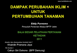 Dampak Perubahan Iklim Thdp Tanaman
