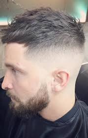high fade long top brushed forward