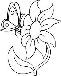 Libro da colorare narciso semplice e bello. Disegni Fiori Farfalle Coloring And Drawing