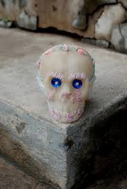 Sugar skull from Alex Espinoza. | Photo: Olivia Childers A papier-mâché woman from Michoacán, Mexico, handmade in a small village and brought by Mayra ... - sugar-skull