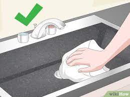 However, unlike other finishes, black steel is an oxide applied to stainless steel. 3 Ways To Clean A Black Sink Wikihow
