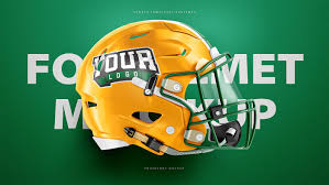 Football Helmet Psd Mockup For Schutt Riddell On Behance Football Helmets Football Sports Templates