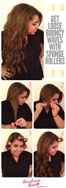 как сделать кудри на ночь без плойки и бигудей Get Big Loose Bouncy Waves With Sponge Rollers