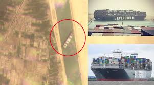 รูปเหลือเชื่อ เรือขนาดใหญ่ของเอฟเวอร์กรีนติดอยู่กลาง #คลองสุเอซ ทำเอาเรือสินค้าอีก 30 ลำติดไปด้วย เป็นเรือขน #น้ำมัน ร่วมสิบ คงอีกพัก. 7l Qt8koml4fbm