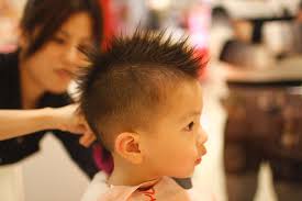 很酷的髮型~這次是剪"布魯斯"造型(海底總動員裡的大鯊魚~)