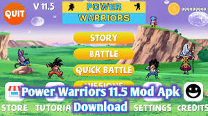 Z super goku battle 1.0 latest version xapk (apk bundle) by pixelers.ltd for android free online at apkfab.com. Power Warriors 11 5 Mod Apk Download Apk2me