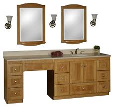 Add style and functionality to your bathroom with a bathroom vanity. Bathroom Vanity With Makeup Vanity Attached Choice Of Sink And Makeup Area Locat Bathroom With Makeup Vanity Single Sink Bathroom Vanity Bathroom Sink Vanity