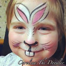 1 hour face paint makeup & more! Pin By Heiko Stuber On Face Painting By Carolina The Doodler Face Painting Easy Animal Face Paintings Bunny Face Paint