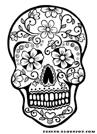 Pescno Day Of The Dead 2 Skull Coloring Pages Halloween Coloring Pages Halloween Coloring