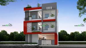House plan blueprints include wall dimensions, the rafters we have house plans with panoramic windows for modern taste. 35 65 Front Elevation 3d Elevation House Elevation
