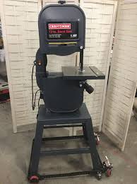 First is the distance between the inner edge of the blade and the throat of the saw. Sears Craftsman 12 Band Saw 1hp On Craftsman Rolling Work Station Heavy Construction Equipment Light Equipment Support Saws Band Saws Online Auctions Proxibid