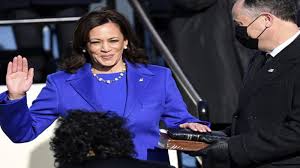 Kamala's pearl necklace holds a special meaning to her because it. Joe Biden Inauguration Kamala Harris Sworn In As First Woman Vice President Of United States The Economic Times Video Et Now