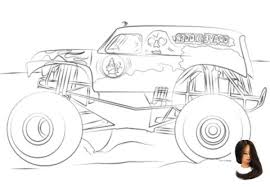 Grave Digger Monster Truck Coloring Pages From Monster Truck Category Select Fro Monster Truck Coloring Pages Truck Coloring Pages Monster Truck Birthday